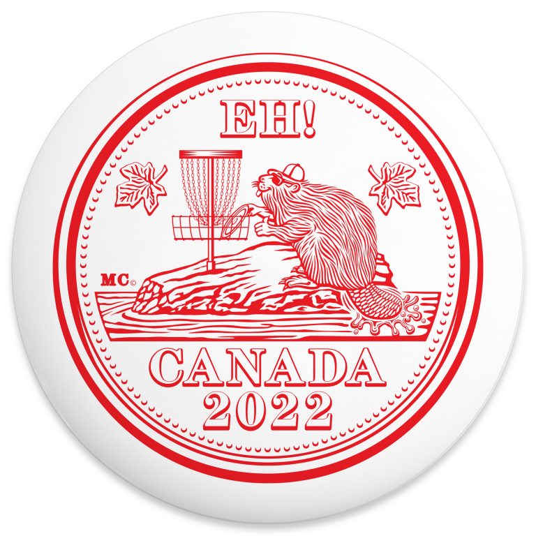 "EH!" created for Ace Runners Disc Golf to celebrate Canada Day