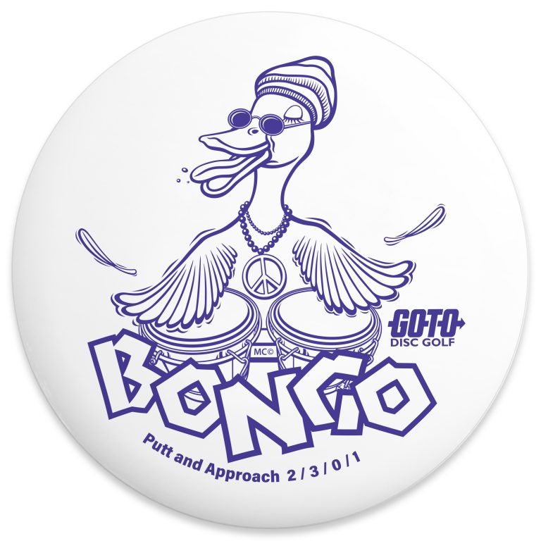 Goto Disc Golf Starter Set "Bongo" Putter graphics